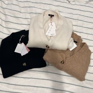 Quince Baby Alpaca-Wool Cropped
Cardigans